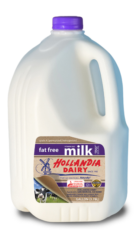 Gallon of Hollandia Dairy Fat-Free Milk